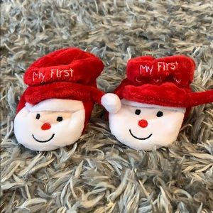 Santa Claus Baby's “My First Christmas” Booties